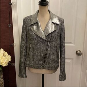 Chattawak Silver and Black Women's Jacket, M